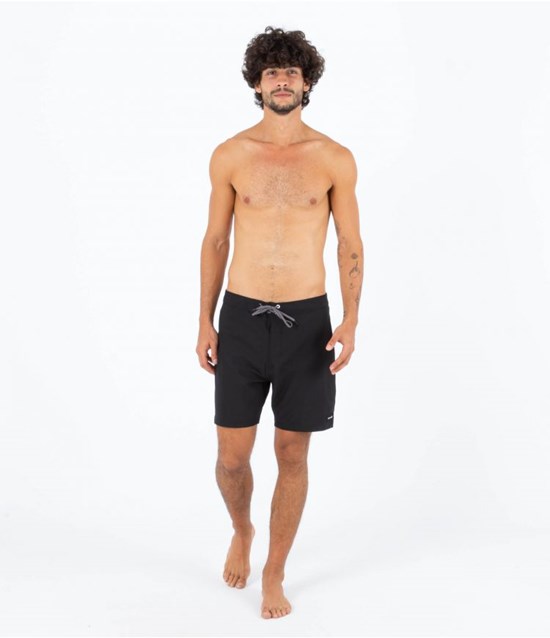 Hurley Boardshort 18" Phantom O&o Solid Svarta | 83652UFVM