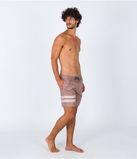 Hurley Boardshort With Pocket Block Party Volley Taupe Haze | 84367QVMR