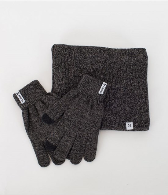 Hurley Gloves Cozy Knit Pack Svarta | 98640MRON