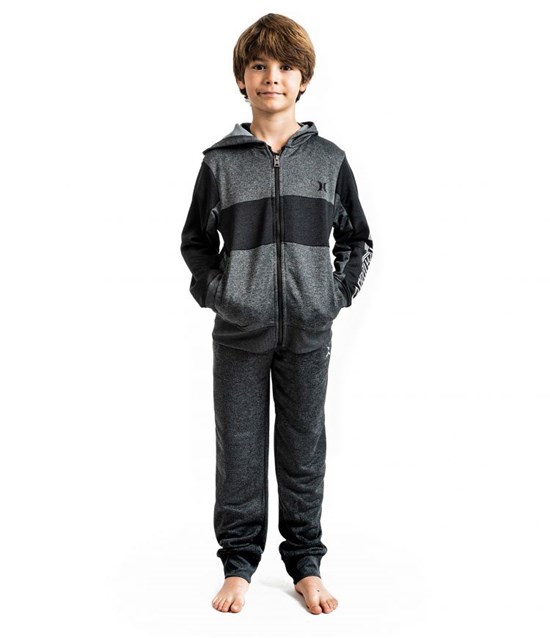 Hurley H2o Dri Solar Zip Hoodie - Boys - Kids' Tops Grå | 97062SCEJ