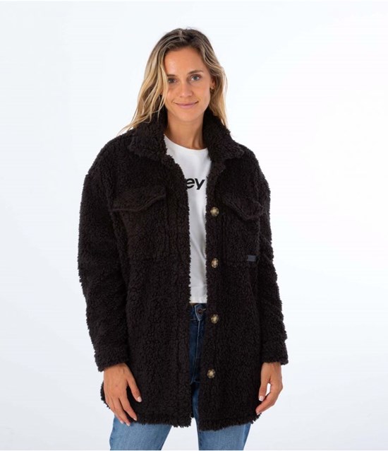 Hurley Jacket Sherpa Svarta | 12903ZTFK