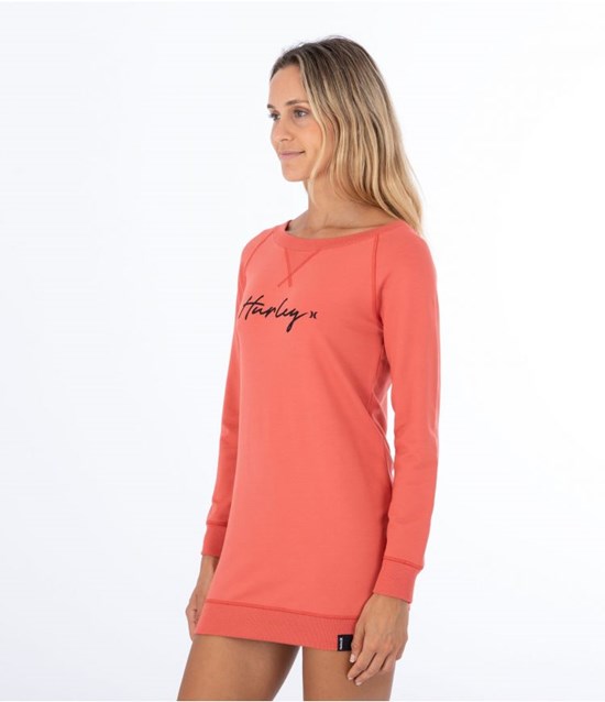 Hurley Klänning Oceancare O&o Script Röda | 01863XFVB