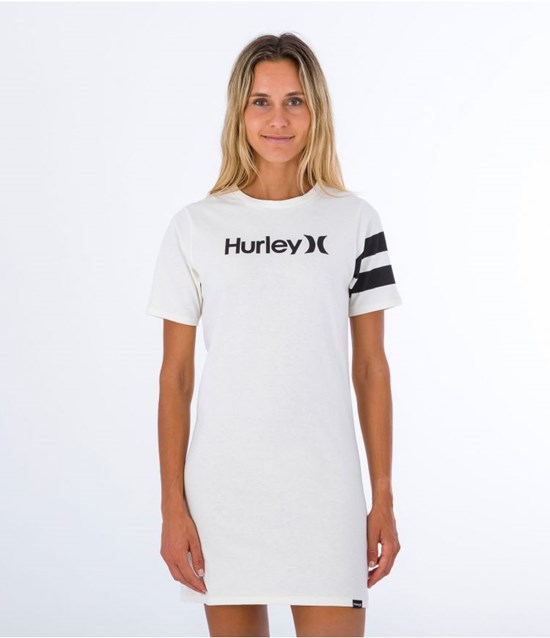 Hurley Klänning Tee Oceancare O&o Marshmallow | 23168NLDE