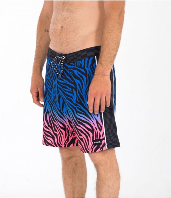 Hurley Phantom Fastlane Ac Zebra 18' Boardshorts Blå | 02386HCWV