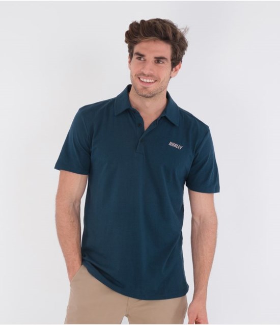 Hurley Polo Korta Sleeve H20-dri Ace Night Shadow | 91640JGRC