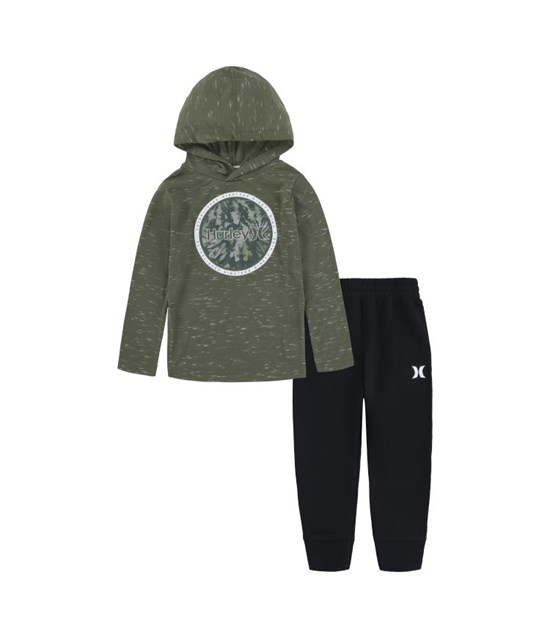 Hurley Set Hoodie & Jogger Boy - Cloud Slub Army | 57902XGLA