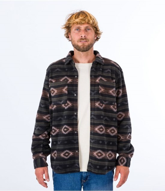 Hurley Shirt Santa Cruz Windchill Svarta | 54183WQVY