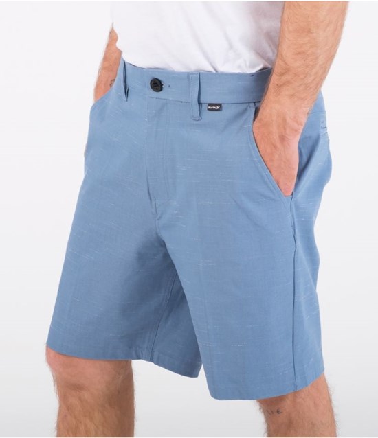 Hurley Shorts 19" Dri Cole Stretchband Blå | 12964ZASF