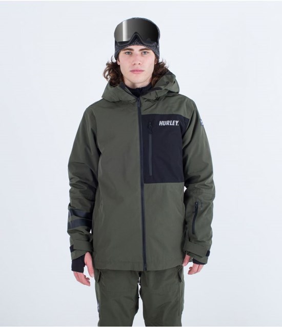 Hurley Snow Jacket Outlaw Khaki | 42730QHYJ