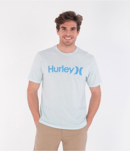 Hurley T-shirt Korta Sleeve Evd Wsh Oao Solid Ss Teal Tinted Heather | 28973SFRZ