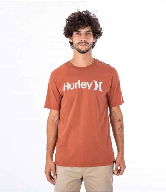 Hurley T-shirt Korta Sleeve Everyday O&o Solid Zion Rust | 42085XGUO