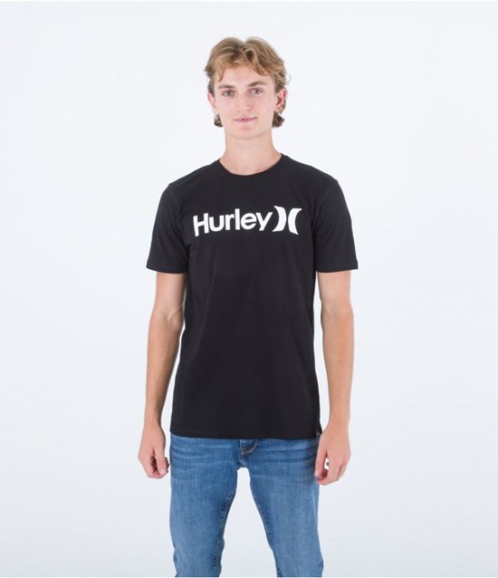 Hurley T-shirt Korta Sleeve Everyday O&o Solid Svarta | 58063GLYJ