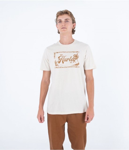 Hurley T-shirt Korta Sleeve Everyday Vintage Bone | 36819NPEQ