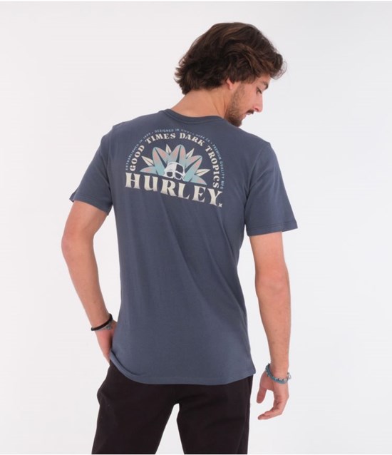 Hurley T-shirt Korta Sleeve Everyday Washed Dark Tropics Monsoon | 92045KJTI