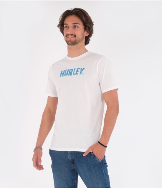 Hurley T-shirt Korta Sleeve Everyday Washed Fastlane Vita | 97430YEJK