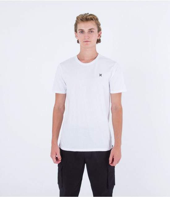 Hurley T-shirt Korta Sleeve H2o Dri Icon Vita | 20713XZRA