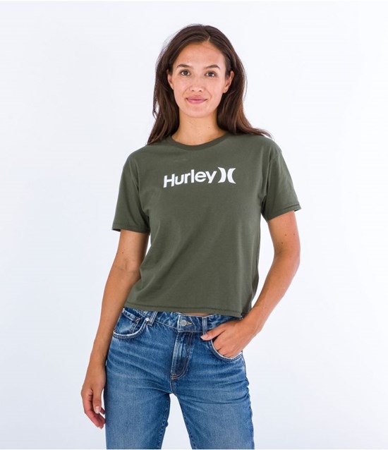 Hurley T-shirt Korta Sleeve Oceancare O&o Olivgröna | 12340SFYV