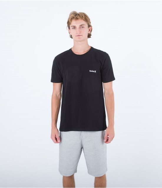 Hurley T-shirt Korta Sleeve One & Only Svarta | 06291SHCQ