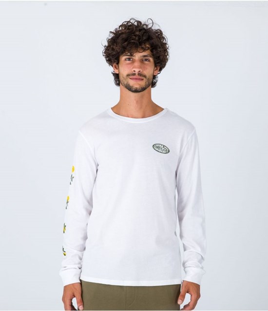 Hurley T-shirt Long Sleeve Everyday Country Vita | 53817SNAL