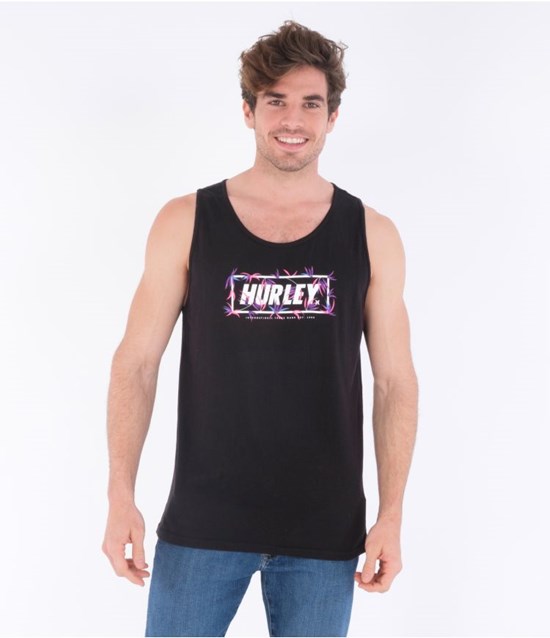 Hurley T-shirt Tank Evd Wash Bambooboo Svarta | 68741SYNE