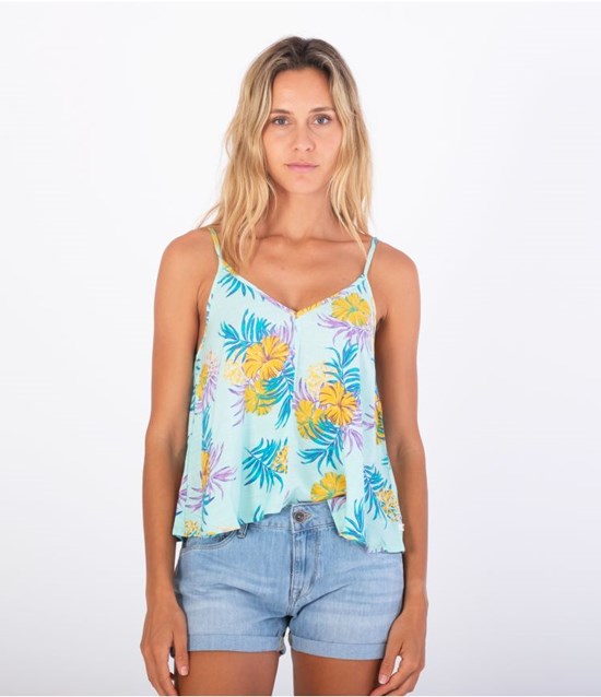 Hurley Top Fluid Lana Cami Hibiscus Summer | 51683VIYZ