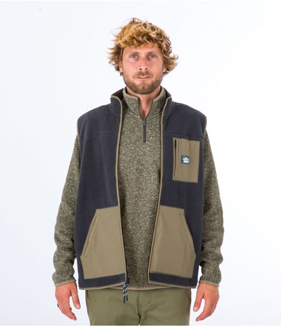 Hurley Vest Sherpa Midland Burrito Grå | 17432HUBS