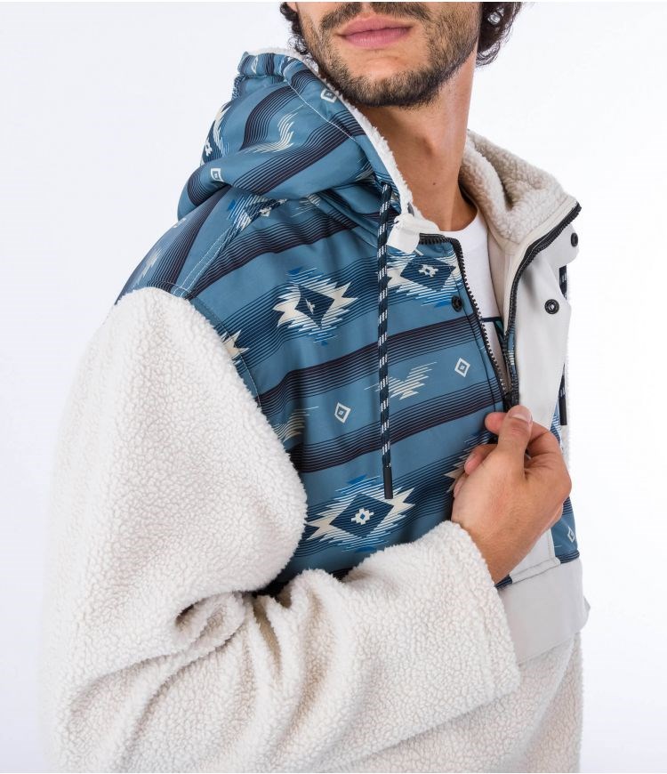 Hurley Anorak Polar Evergreen Burrito Anorak Bone | 35890KGVU