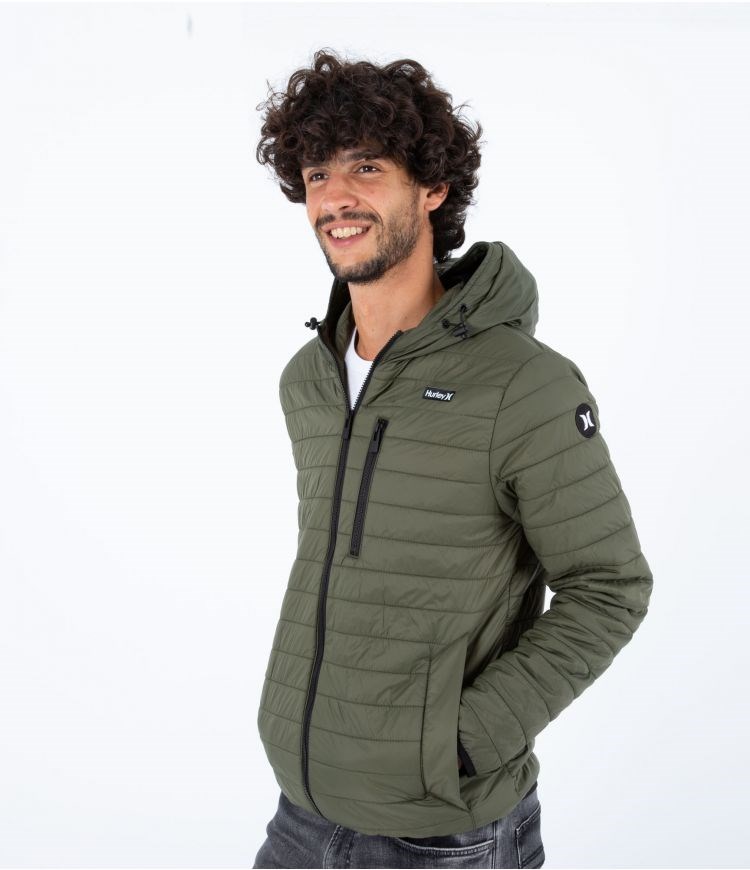 Hurley Balsam Quiltad Packable Jacket Khaki | 36295RIXD