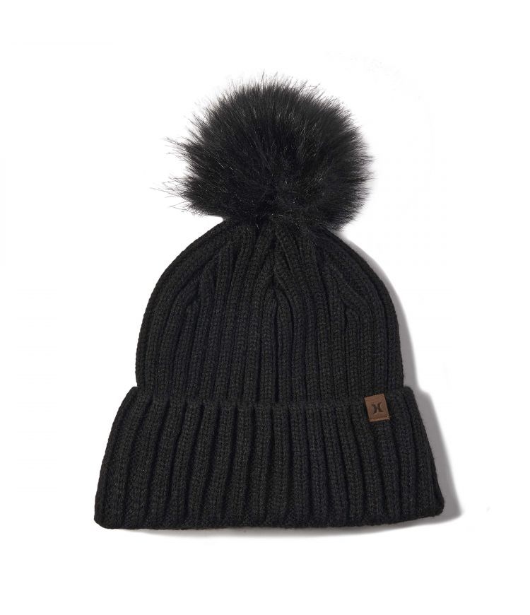 Hurley Beanie Pom Pom June Pom Svarta | 34891XHRD