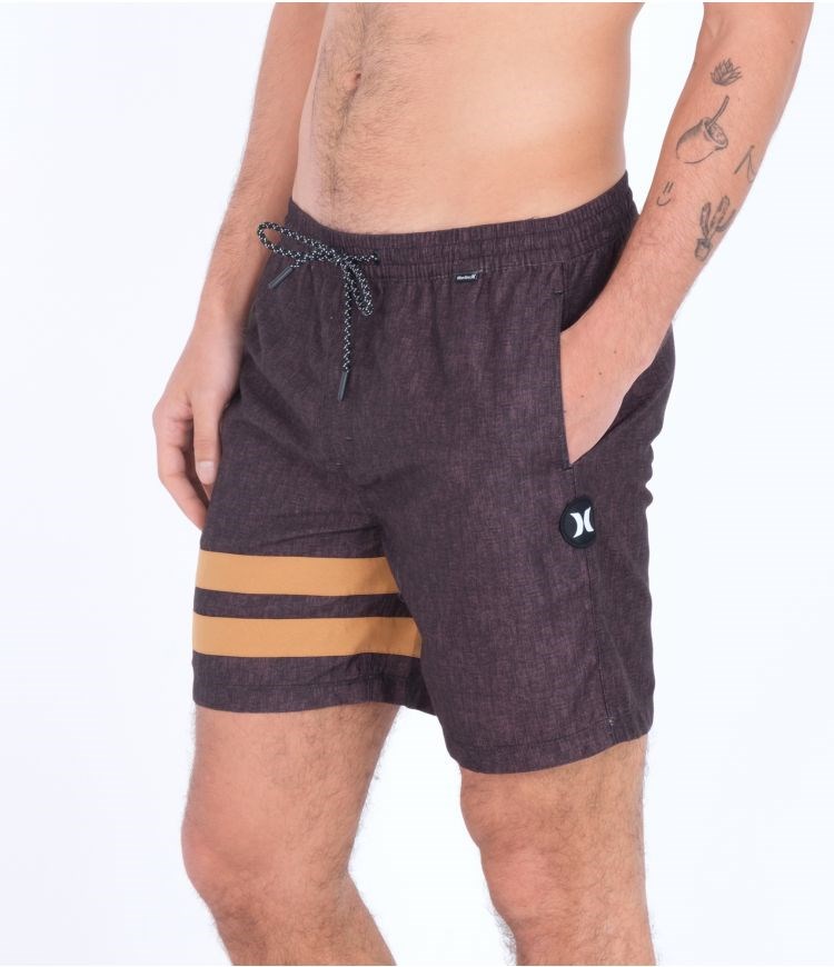 Hurley Boardshort With Pocket Block Party Volley Svarta | 42975OGJK