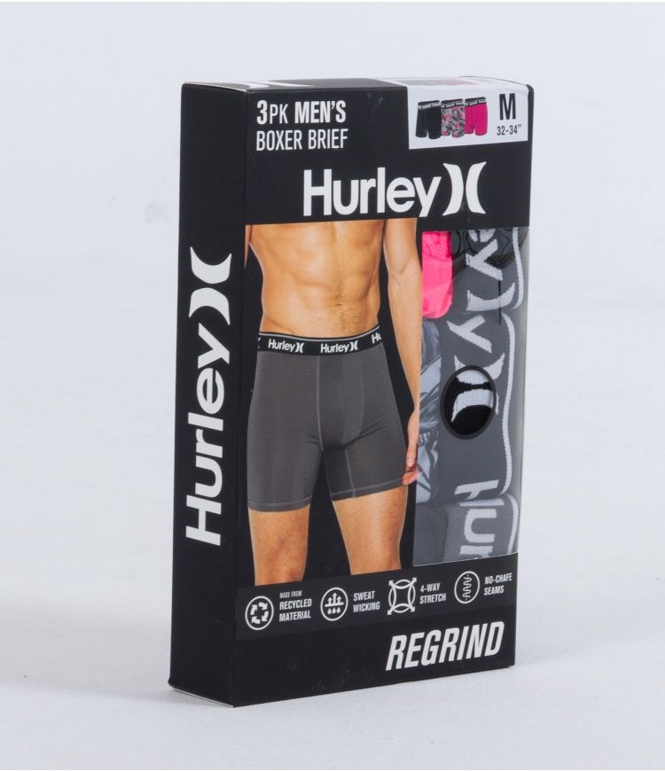 Hurley Boxer 3 Pack Regrind Boise | 18374ODMP