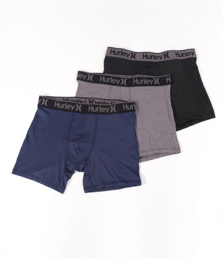 Hurley Boxer 3 Pack Regrind Core Marinblå Grå | 43018YKRT