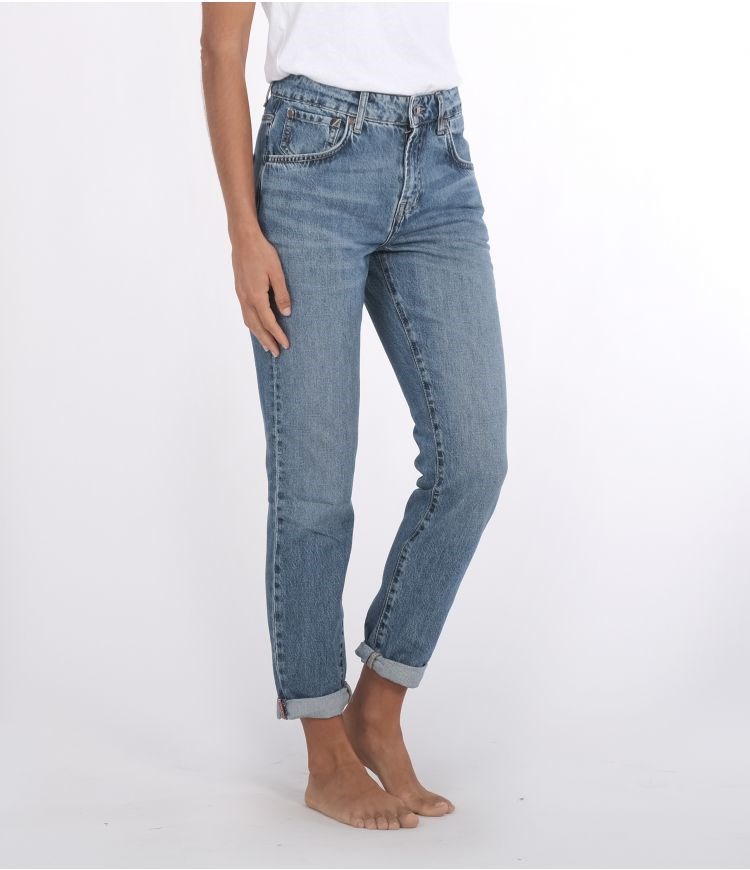 Hurley Boyfriend Oceancare Denim Pant Bottoms Blå | 92385MHAY