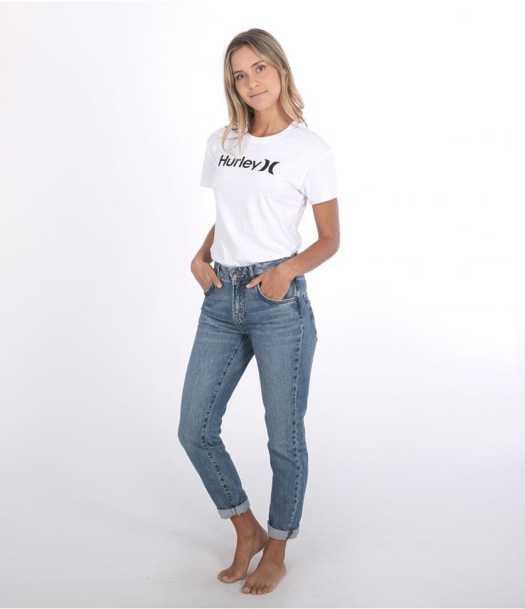 Hurley Boyfriend Oceancare Denim Pant Bottoms Blå | 92385MHAY