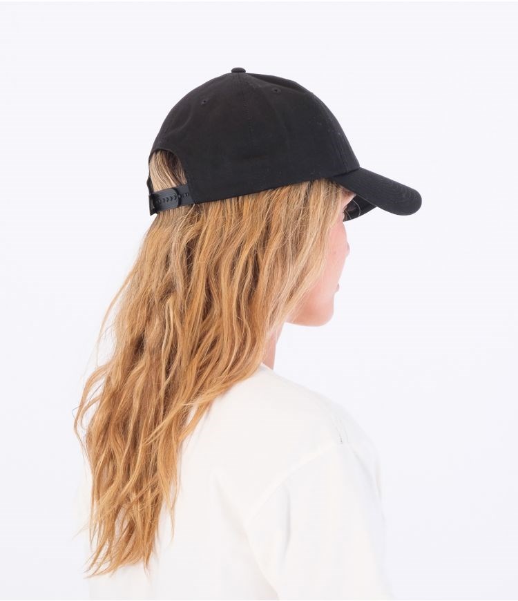 Hurley Cap Mom Iconic Svarta Vita | 30189HJSD