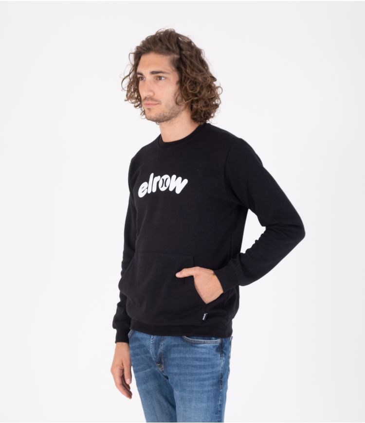 Hurley Elrow Basic Fleece Crew Sweatshirts And Hoodies Svarta | 40792KZYI