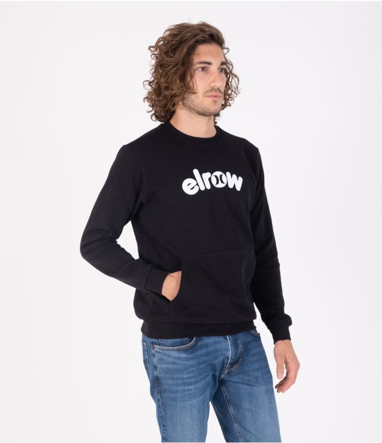 Hurley Elrow Basic Fleece Crew Sweatshirts And Hoodies Svarta | 40792KZYI