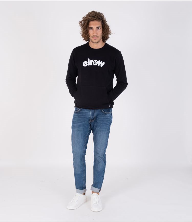 Hurley Elrow Basic Fleece Crew Sweatshirts And Hoodies Svarta | 40792KZYI