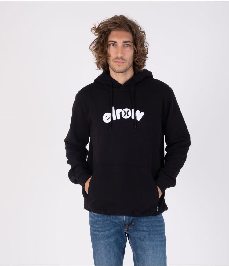 Hurley Elrow Basic Fleece Hood Sweatshirts And Hoodies Svarta | 63809BMPI