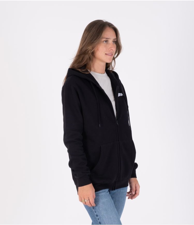 Hurley Elrow Basic Fleece Zip Sweatshirts And Hoodies Svarta | 08231SBMG