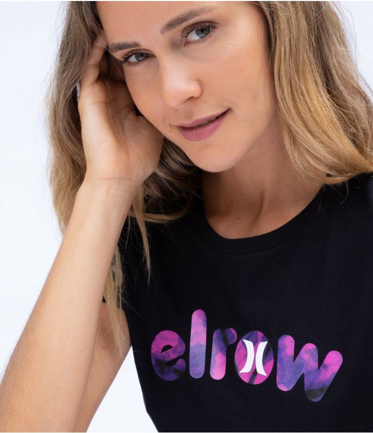 Hurley Elrow Eyes Cropped Tee Tops And T-shirts Svarta | 49802SHGD