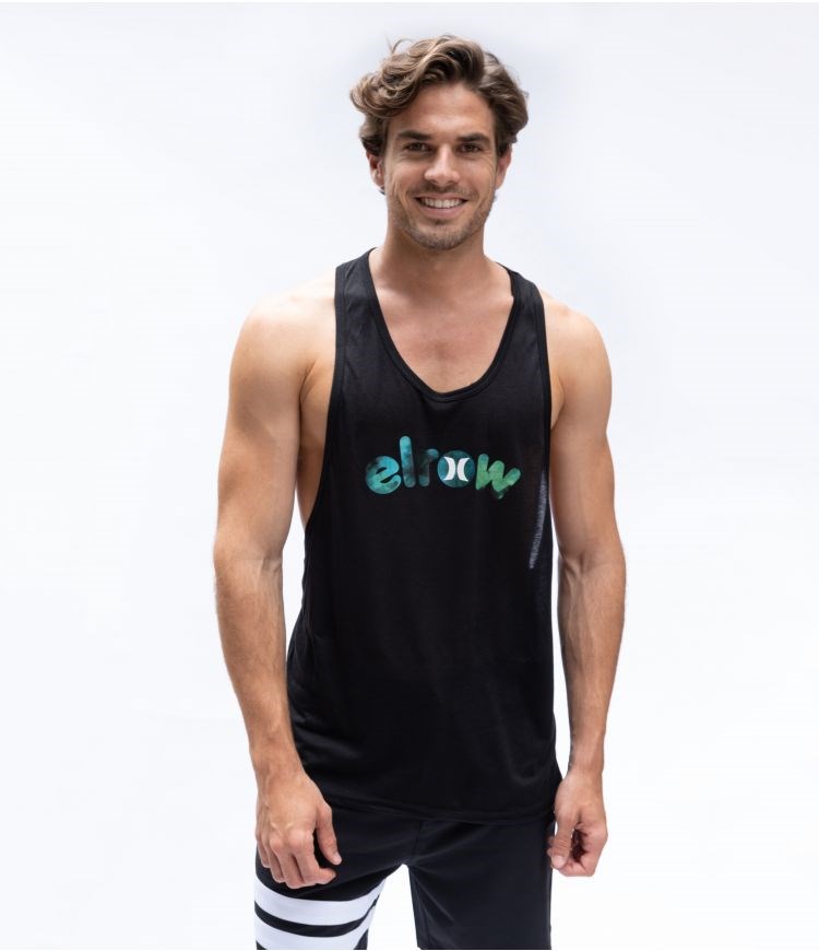 Hurley Elrow Eyes Logo Tank Tops And T-shirts Svarta | 37190EUSY