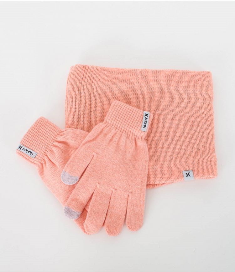 Hurley Gloves Cozy Knit Pack Rosa | 97364DFWL