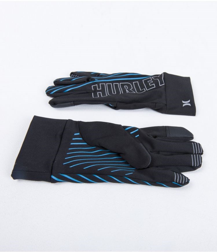 Hurley Gloves Löpar Fastlane Svarta | 47685QLDX