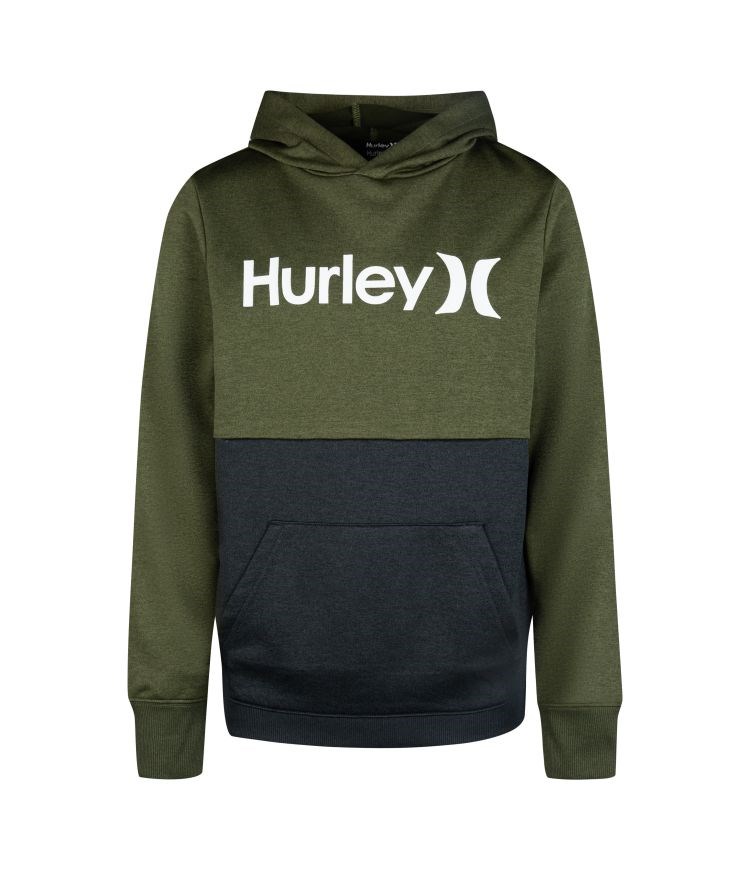 Hurley Hoodie Boy - H2o Dri O&o Blocked Army Heather | 15038NSKF