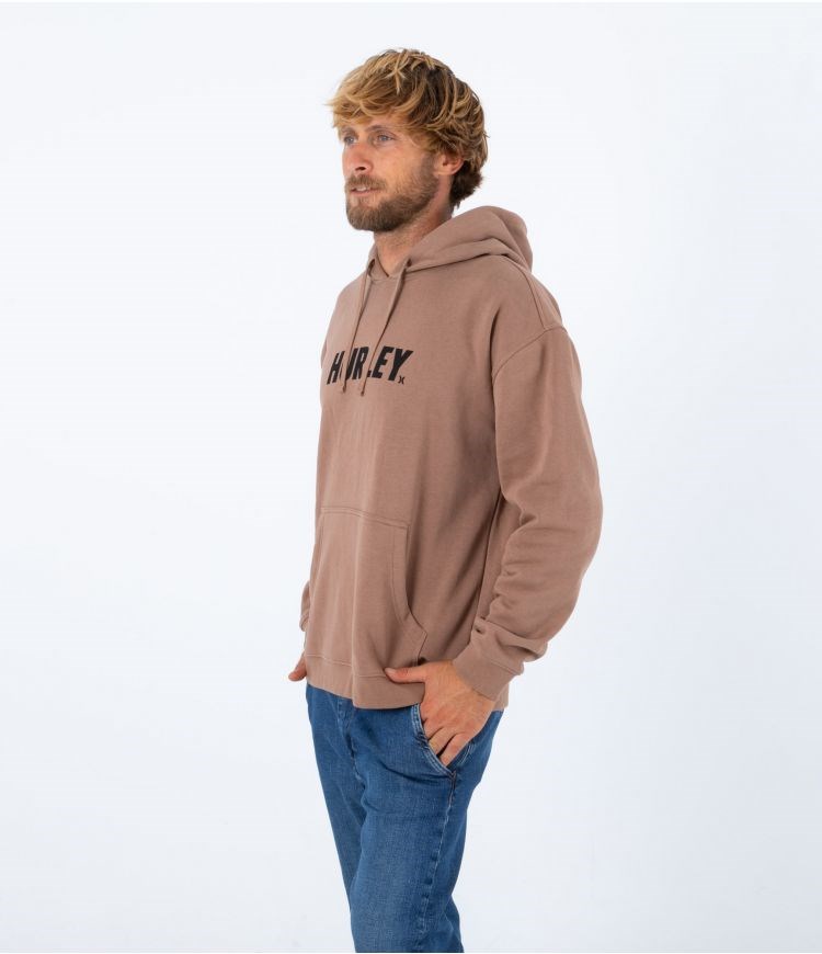 Hurley Hoodie Fastlane Solid Taupe Haze | 30942JEXI