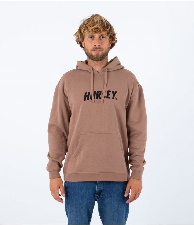 Hurley Hoodie Fastlane Solid Taupe Haze | 30942JEXI