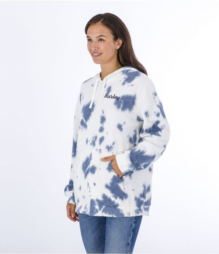 Hurley Hoodie Helan Vita Blå | 18765XUQI