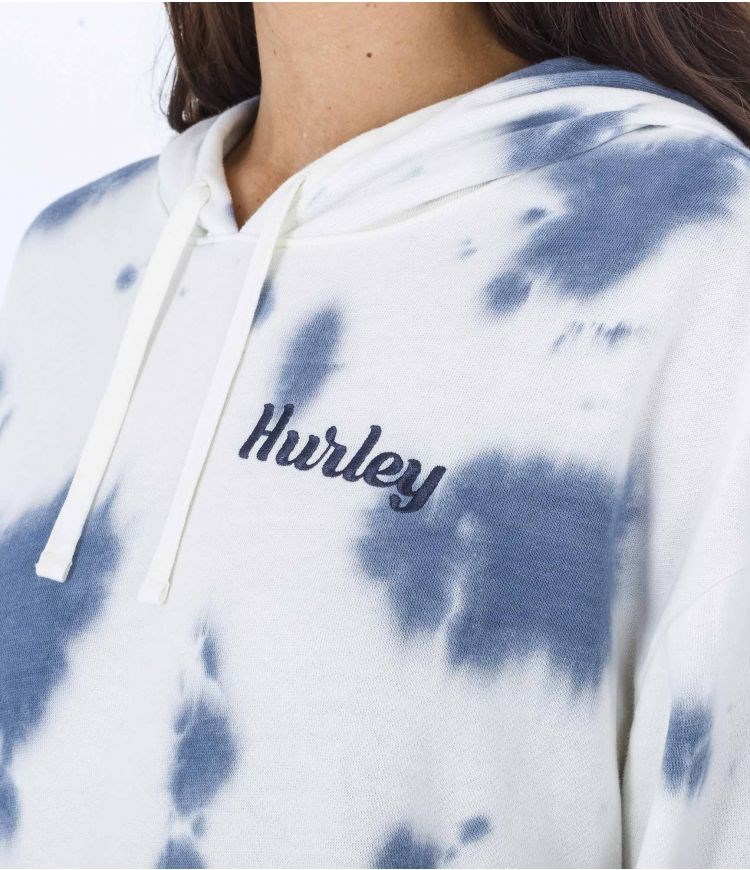 Hurley Hoodie Helan Vita Blå | 18765XUQI