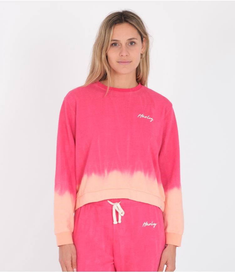 Hurley Hoodie Klassiska Fit Tie Dye Rosa | 21706WZCN